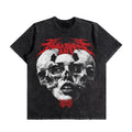 Trinity Skull Oversized Washed T-Shirt (Preorder)