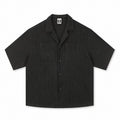 Boneless Crochet Weave Knitted Shirt (Black)