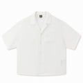 Boneless Crochet Weave Knitted Shirt (White）