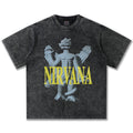 Nirvana Statue Rock Band Washed T-Shirt