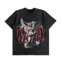 Infinity Angel Statue Oversized Washed T-Shirt (Preorder)