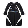 Borfend Retro Contrast Oversized T-Shirt