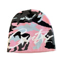 Cortis Retro Camo Letter Knit Beanie