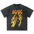 ACDC Retro Flame Washed T-Shirt