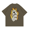 WhoCares Distressed Royal Flush Tee (Brown)