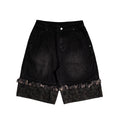 TNTCO HXH Camo Ripped Jort (Black)