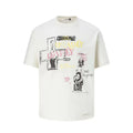 Archive Lab Abstract Collage Boxy T-Shirt (Beige)