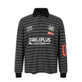 Taeleplus Long Sleeve Retro Stripe Polo