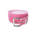 Against Lab ABC Studded Clear Belt (Pink)
