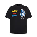 Dark 1987 Embroidered Logo Oversized T-Shirt