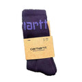 Carhartt Embroidered Unisex Long Socks (Purple)
