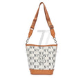 MLB Big Classic Monogram Jacquard New White Bucket Bag New York Yankees (Preorder)