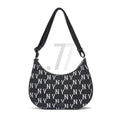 MLB Big Classic Monogram Jacquard L Hobo Bag New York Yankees (Preorder)