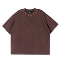 Against Lab Single Stitch Washed Cropped Tee (Brown)