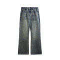 Inflation Wide-Fit Straight Flare Washed Jeans