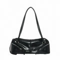 Matin Kim Dual Zip Baguette Shoulder Bag (Black)
