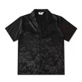 Floral Jacquard Oversized Cuban Shirt