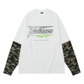 #OVDY Long-Sleeve Camo Contrast T-Shirt
