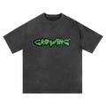 Growing Suede Foam Logo Printed T-Shirt