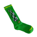 Chrome Hearts Contrast Stripe Unisex Long Socks (Graphic Green)