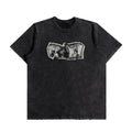 Crumpled Dollar Logo Oversized Washed T-Shirt (Preorder)
