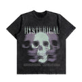 Hysterical Skull Oversized Washed T-Shirt (Preorder)