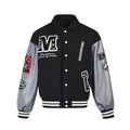 Made Extreme Embroidered Leather Baseball Jacket