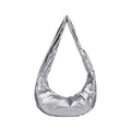 Losea Crescent Hobo Crossbody Bag (Silver)