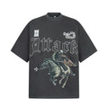 Knight Attack Graphic Oversized T-Shirt