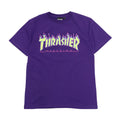 Thrasher Yellow & Pink Flame Logo T-Shirt