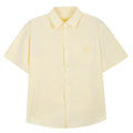 Iconslab Stripe Embroidered Logo Cuban Shirt