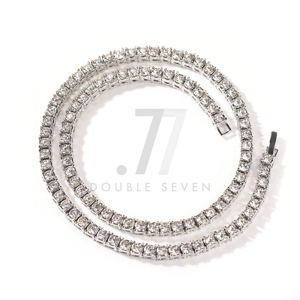 4mm Round Cut Diamond Tennis Chain