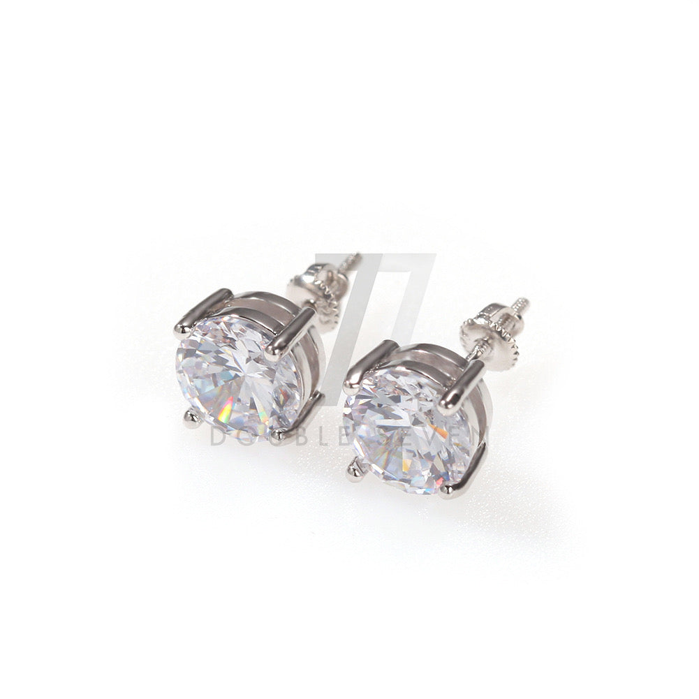 Round Cut Diamond Earring (Pair)
