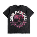 Straggle Skull Oversized Washed T-Shirt (Preorder)