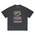 Qlacw Disaster World Graphic Oversized T-Shirt