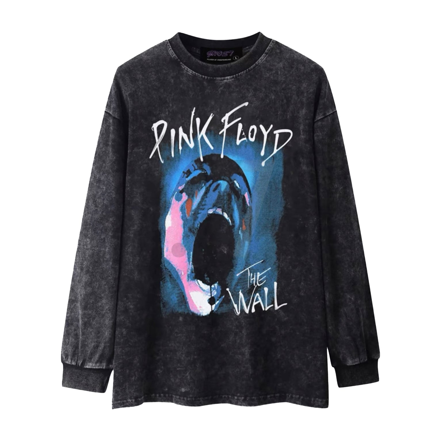 Pink Floyd Long-Sleeve Oversized Washed Tee (Preorder)