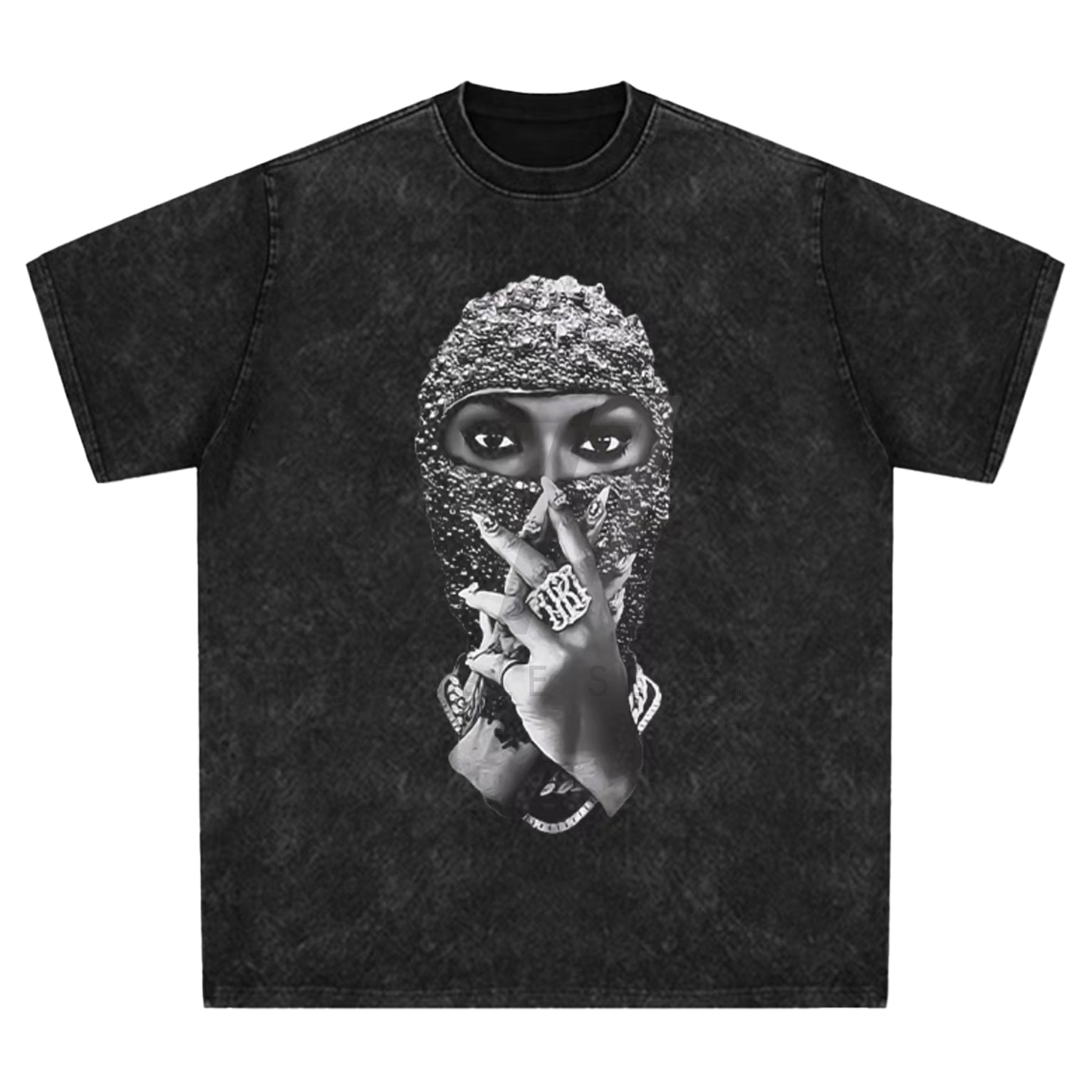 Pearl Mask Off Oversized Washed Tee