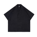 PilotDragon Pockets Stripe Casual Cuban Shirt (Preorder)