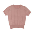 Double Muse Pearl Detail Ice Silk Knit Tee
