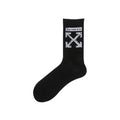Off-White Series Unisex Long Socks