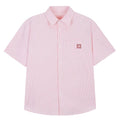Iconslab Stripe Embroidered Logo Cuban Shirt