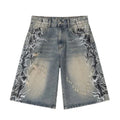 Pilot Dragon Washed Inferno Fade Denim Shorts (Preorder)