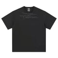Boneless Knitted Overlap Slogan T-Shirt