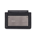 Matin Kim Essentials Metal Logo Card Wallet (Black)