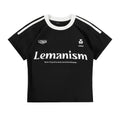 Lemanism Retro Stripe Cropped T-Shirt (Preorder)