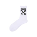 Off-White Series Unisex Long Socks