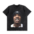 Gold Grin Oversized Washed T-Shirt (Preorder)