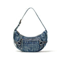 Matin Kim Washed Denim Mini Hobo Bag (Blue)