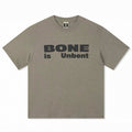 Boneless Unbent Slogan Printed T-Shirt (Brown)