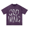Growing Suede Logo Printed T-Shirt